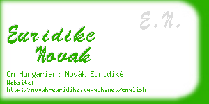 euridike novak business card
