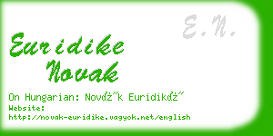 euridike novak business card